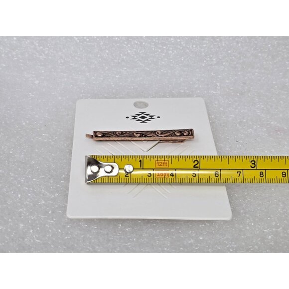 Copper Swirl Design Hair Pins Barrettes - Picture 3 of 3